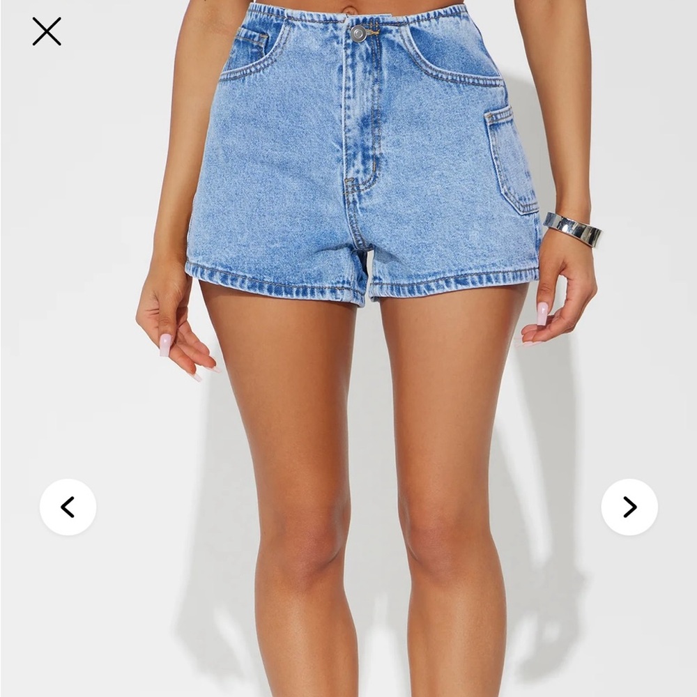 Fashion Nova Light Blue Jean Shorts